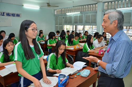 Thời gian để chuẩn bị nguồn giáo viên đáp ứng yêu cầu đổi mới, đặc biệt là các môn học mới, quá gấp gáp Ảnh: TẤN THẠNH