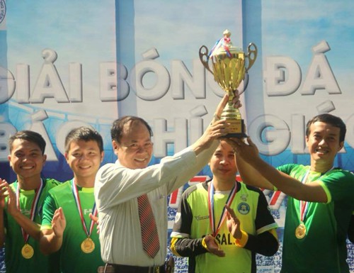 Trường Đại học Văn Hiến vô địch giải futsal Báo chí - Giáo dục - Ảnh 1.