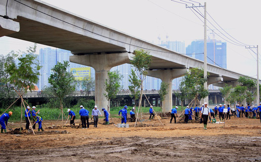 TP HCM mở rộng mảng xanh quanh khu vực cầu Sài Gòn - Ảnh 2.