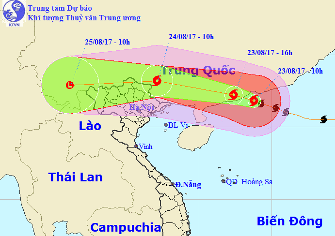 Bão giật cấp 16 đổ bộ, miền núi phía Bắc mưa rất to - Ảnh 1.