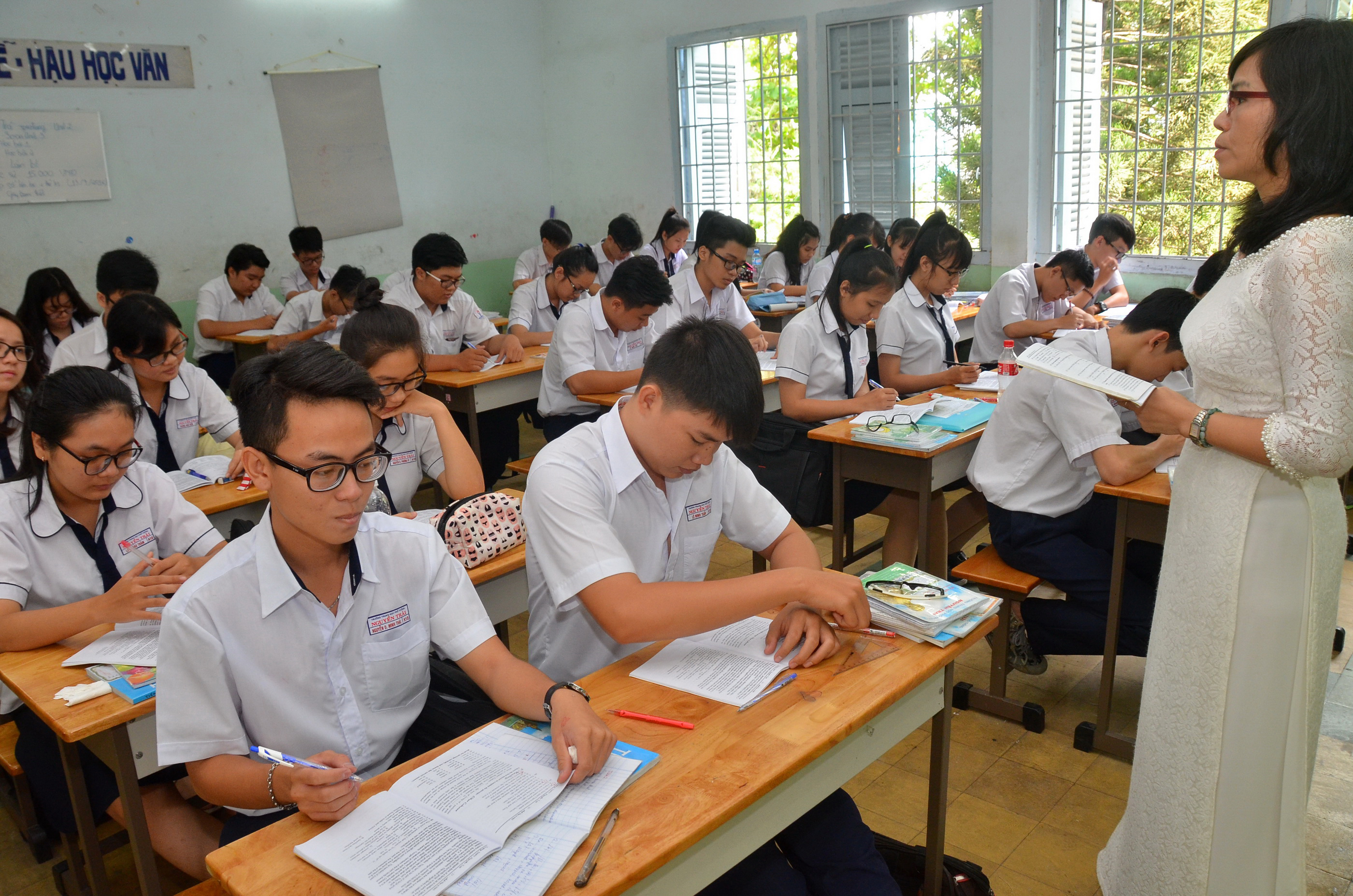 Một lớp học tại cấp phổ thông tại tphcm Ảnh: Tấn Thạnh