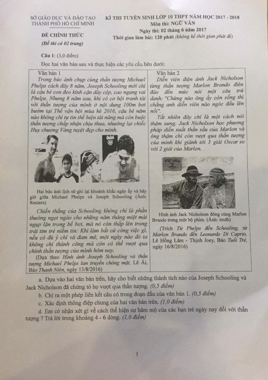 Đề văn lớp 10: Ý chí, đam mê để vượt qua thần tượng - Ảnh 1.