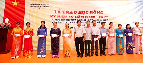 Học bổng Lawrence S.Ting: 10 năm đồng hành cùng Trường THCS An Thành, Tây Ninh - Ảnh 1.