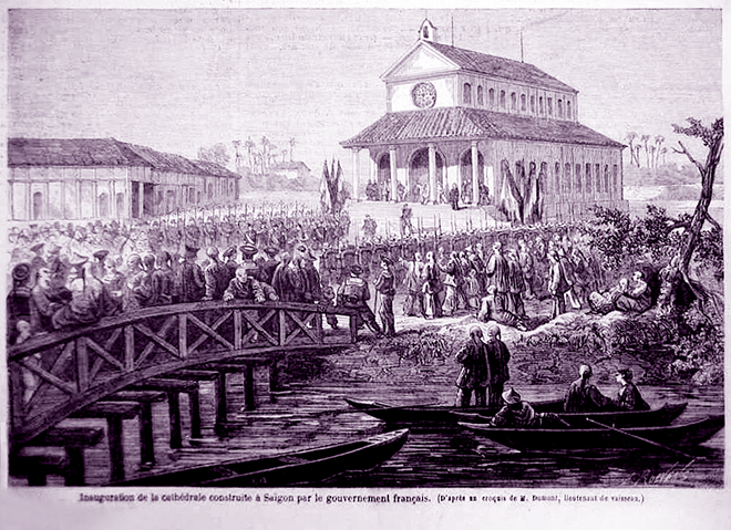 Tiền thân của Nhà thờ Đức Bà là một ngôi chùa nhỏ - Ảnh 1. Tiền thân của Nhà thờ Đức Bà là một ngôi chùa nhỏ - Ảnh 1.