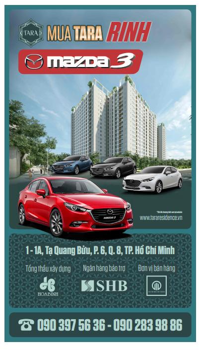 Cơ hội nhận Mazda 3 khi sở hữu căn hộ Tara Residence - Ảnh 1.