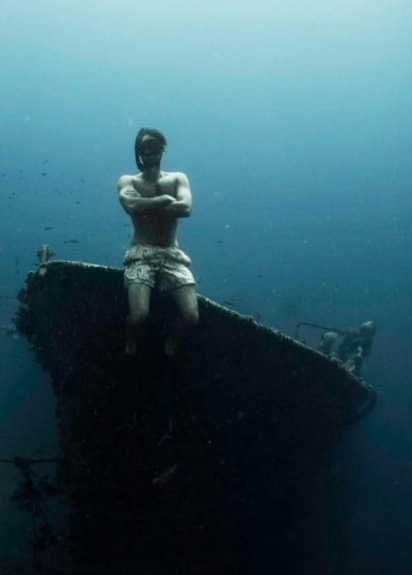 Cảnh ngoạn mục của xác tàu đắm dưới đáy biển Bali - Ảnh 4.