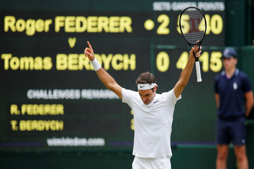 Hạ Berdych, Federer lần thứ 11 vào chung kết Wimbledon - Ảnh 3.