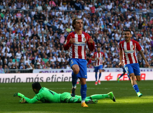 Antoine Griezmann ghi bàn, giúp Atletico bất bại 4 trận liên tiếp ở Bernabeu