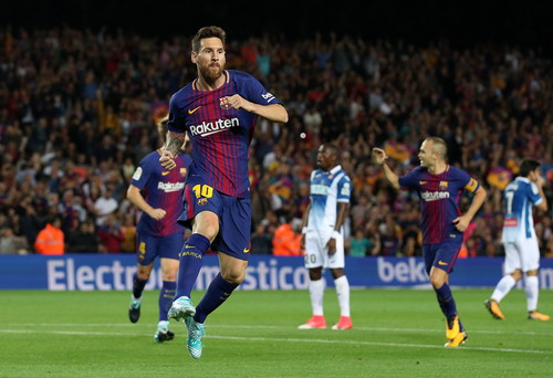 Messi lập hat-trick, Barcelona thắng đậm đại chiến Catalunya - Ảnh 3.