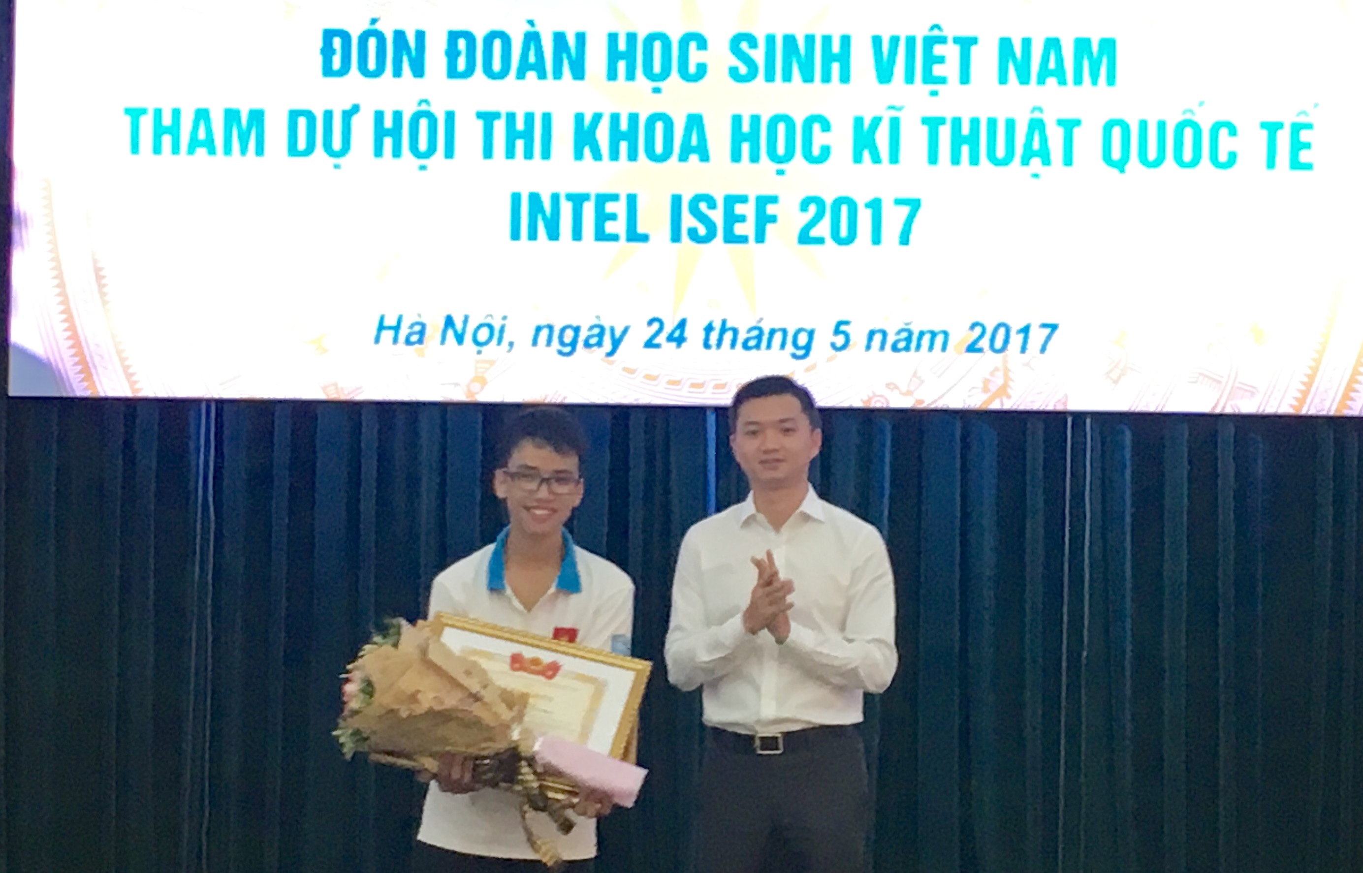 Việt Nam là một trong 3 nước cầm đầu ở cuộc thi khoa học kỹ thuật quốc tế - Ảnh 1. Việt Nam là một trong 3 nước dẫn đầu ở cuộc thi khoa học - công nghệ k.thuật quốc tế - Ảnh 1.