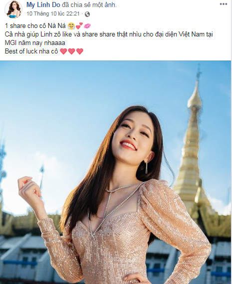 Á hậu Phương Nga dẫn đầu bình chọn tại Miss Grand International 2018 - Ảnh 2.