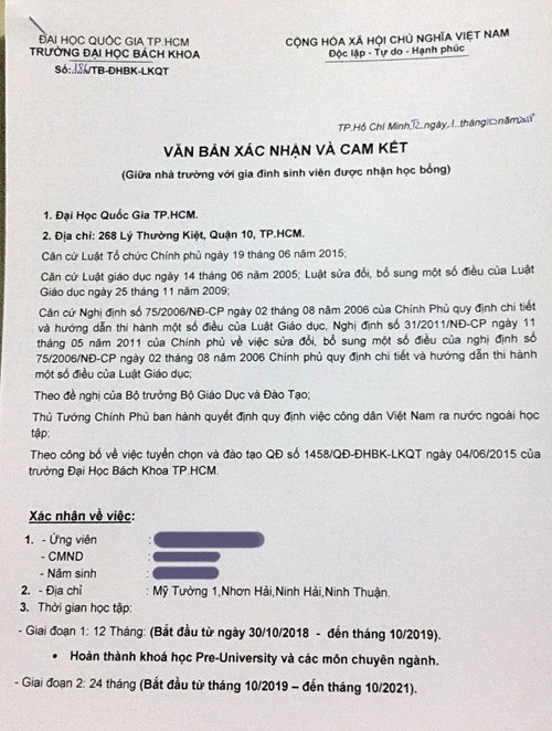 Giả mạo giấy báo nhập học Trường ĐH Bách khoa để lừa hàng trăm triệu - Ảnh 1.