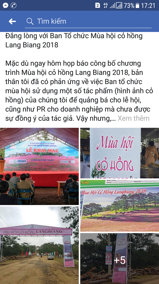 Ban tổ chức Mùa hội cỏ hồng Langbiang bị tố “xài chùa” hình ảnh - Ảnh 2.