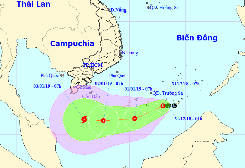 Áp thấp trên Biển Đông liên tiếp nâng cấp lên áp thấp nhiệt đới rồi bão - Ảnh 1.
