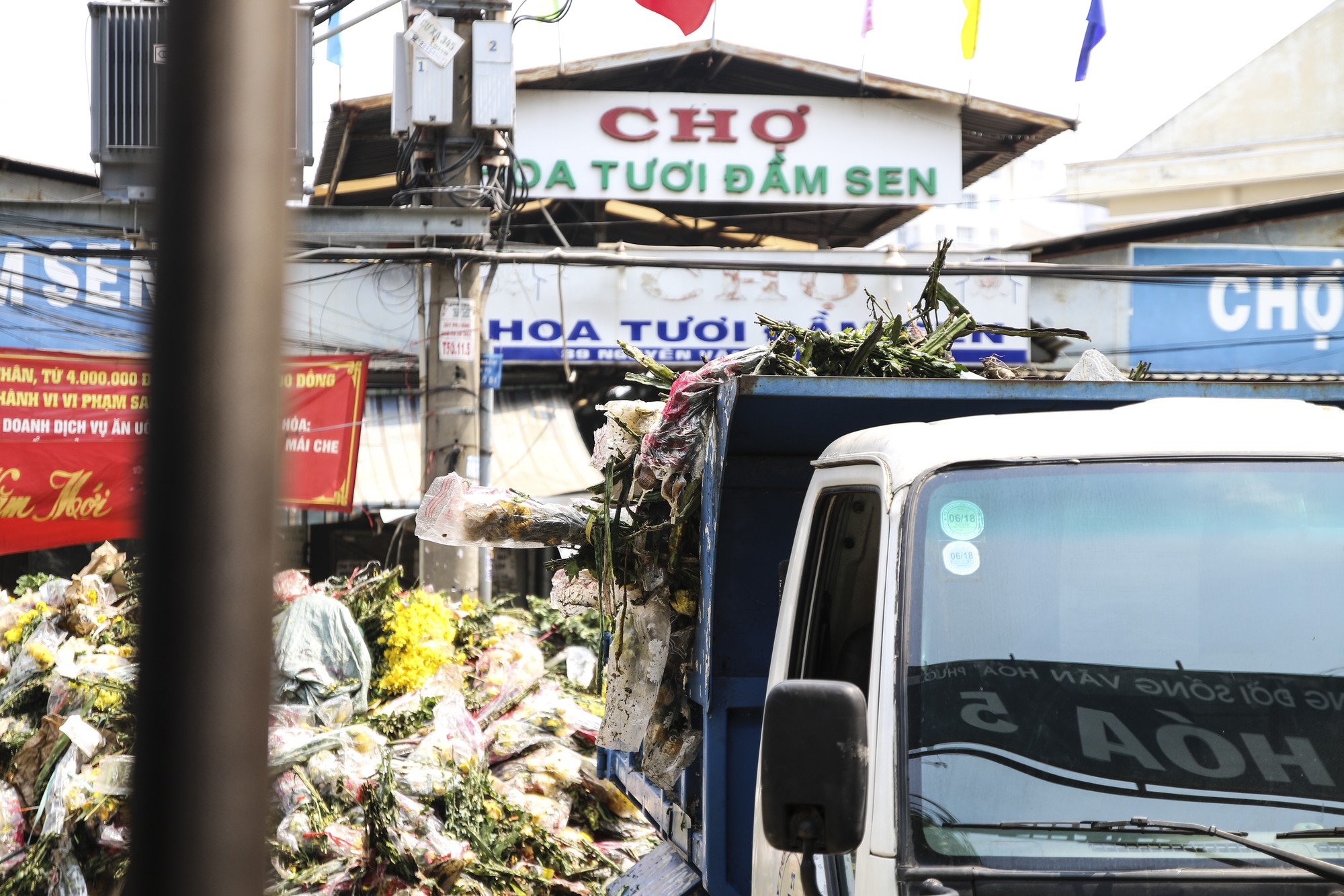 Hoa Tết dội chợ, chất như núi ở chợ hoa sỉ Đầm Sen, TP HCM - Ảnh 8.