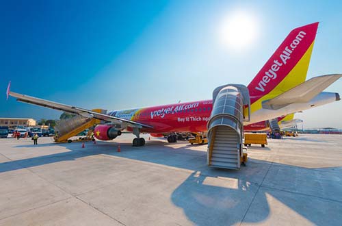 Vietjet Air hoạt động tạiGa T4 - Changi, Singapore - Ảnh 1.