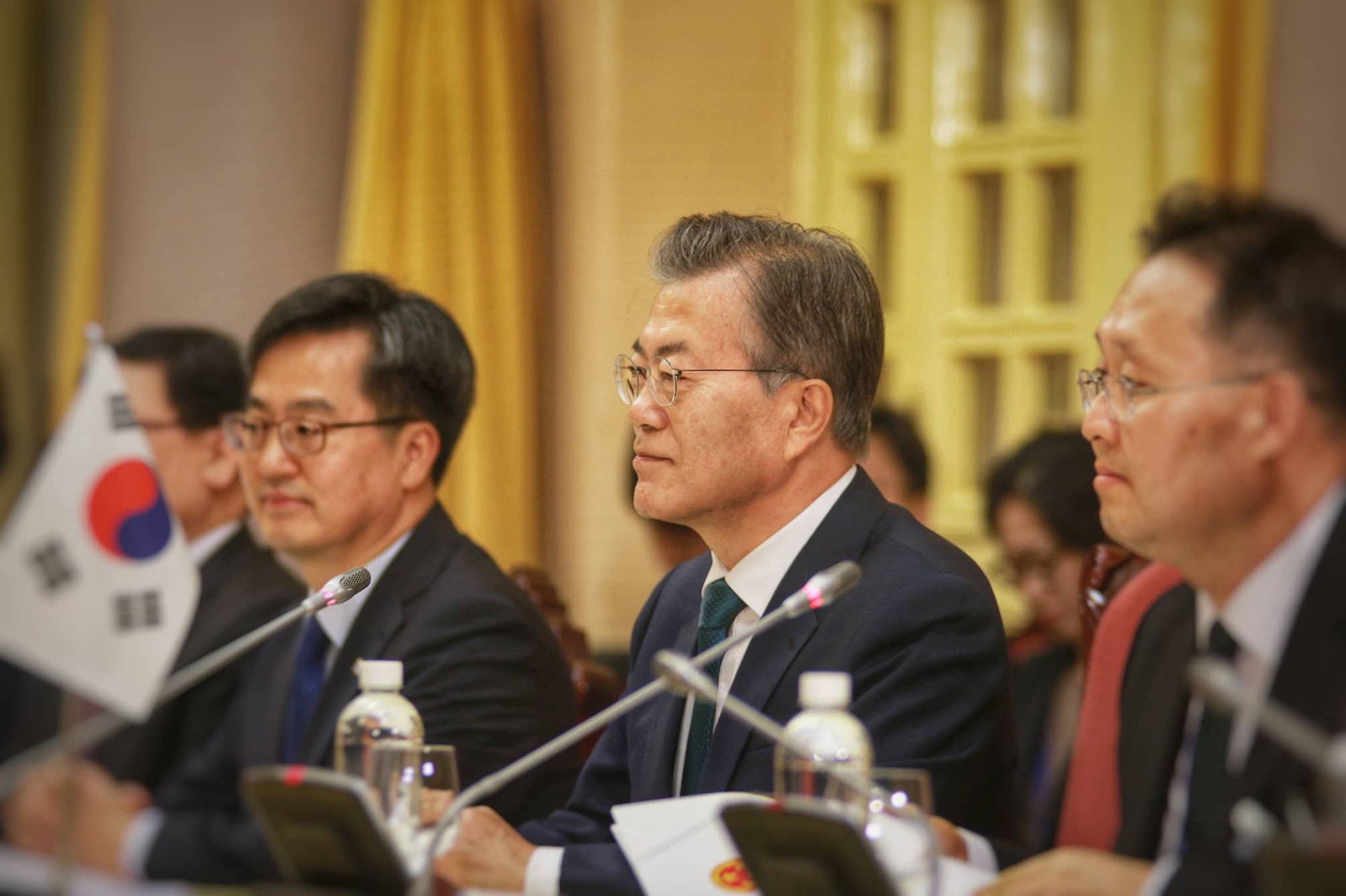 Cận cảnh lễ đón Tổng thống Hàn Quốc Moon Jae In tại Phủ chủ tịch - Ảnh 7.