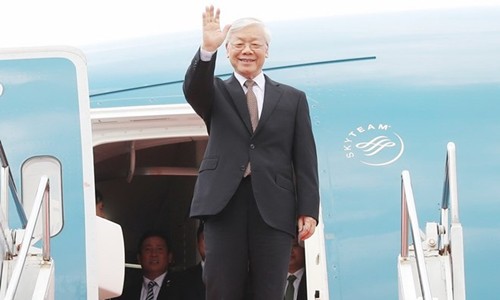 Tổng Bí thư Nguyễn Phú Trọng lên đường thăm Pháp - Ảnh 1.