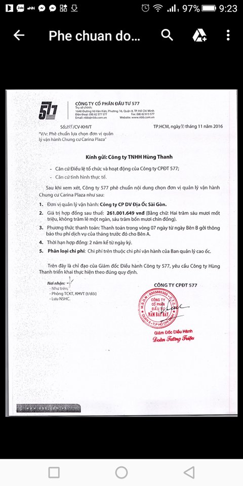 Công ty Hùng Thanh không có thực quyền tại dự án chung cư Carina? - Ảnh 1.