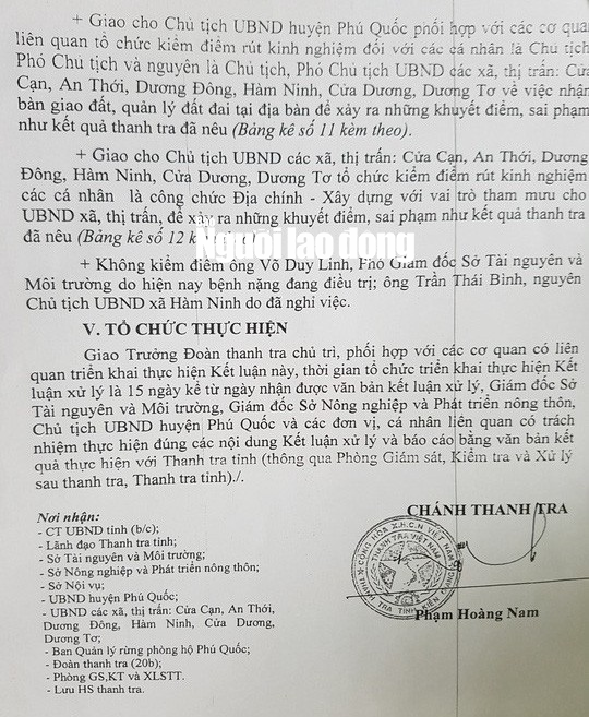 Nhìn lại những sai phạm của chủ tịch, phó chủ tịch huyện Phú Quốc - Ảnh 7.