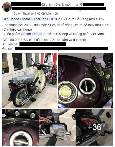 Honda Dream Thái đời 2002 rao bán... 1,2 tỉ đồng - Ảnh 2.