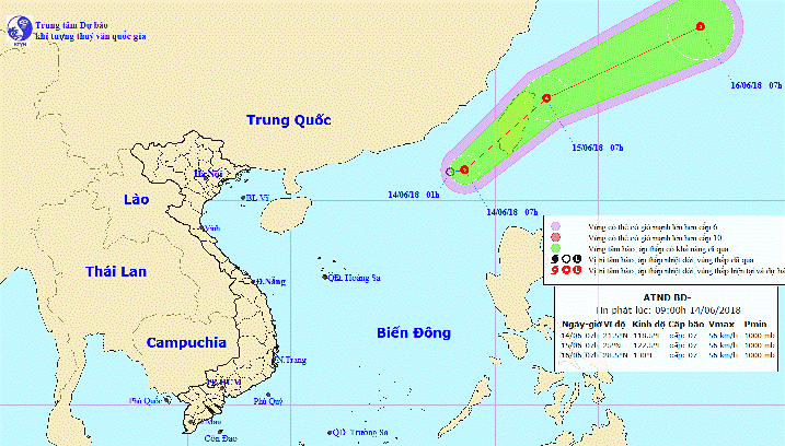 Xuất hiện áp thấp nhiệt đới mới trên biển Đông - Ảnh 1.