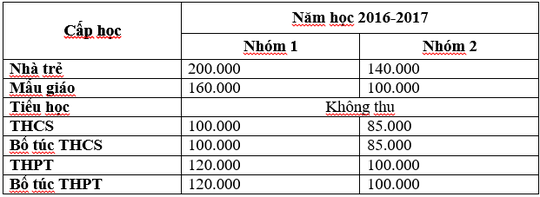 Học phí công lập tại TP HCM cho năm học mới - Ảnh 1.