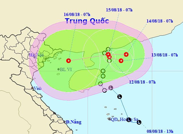 Áp thấp nhiệt đới di chuyển dị thường lòng vòng trên biển Đông - Ảnh 1.