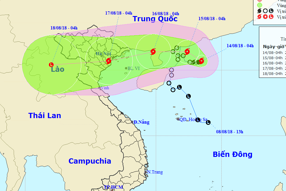 Bão số 4 giật cấp 11 hướng thẳng vào Quảng Ninh-Nam Định - Ảnh 1.