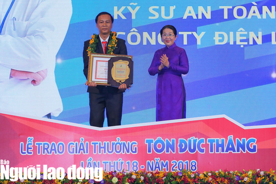 GIẢI THƯỞNG TÔN ĐỨC THẮNG: Vinh danh 11 kỹ sư, công nhân tiêu biểu - Ảnh 1.