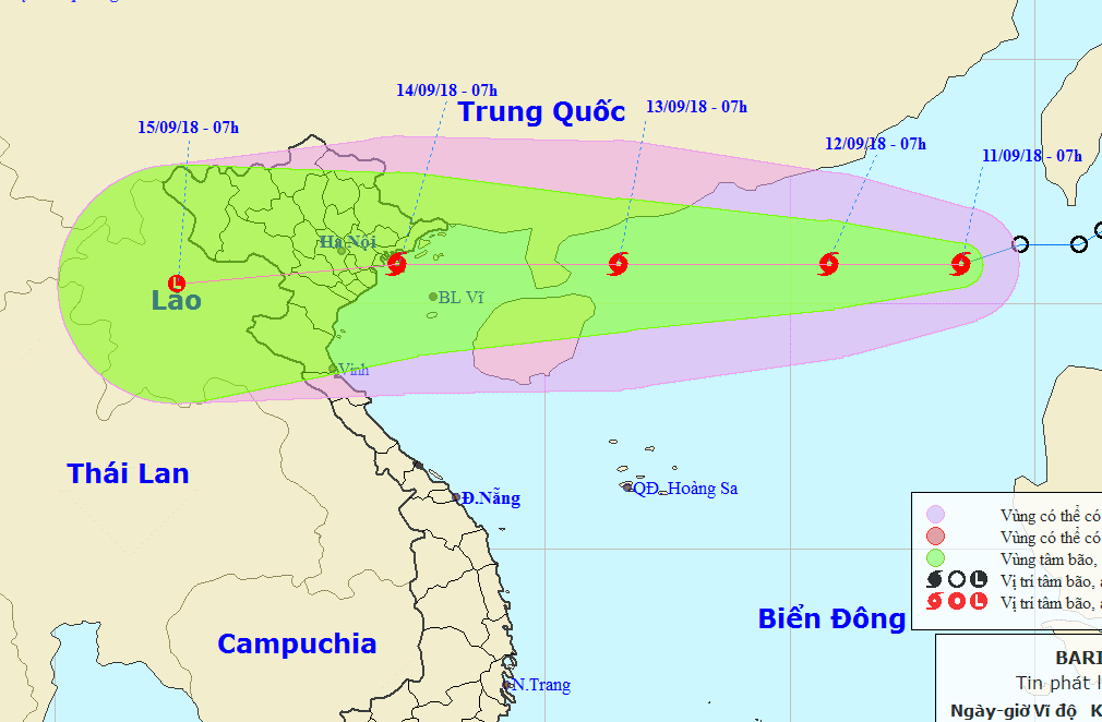 Bão số 5 trực chỉ Bắc Bộ, nguy cơ siêu bão vào biển Đông - Ảnh 1.