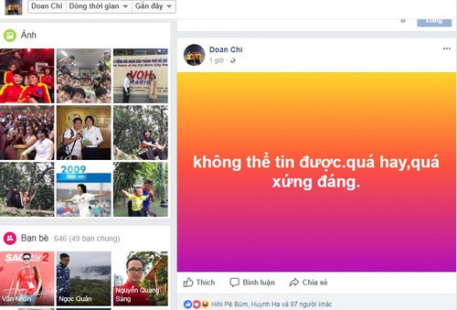 Mạng xã hội Facebook tràn ngập sắc đỏ chiến thắng - Ảnh 5.