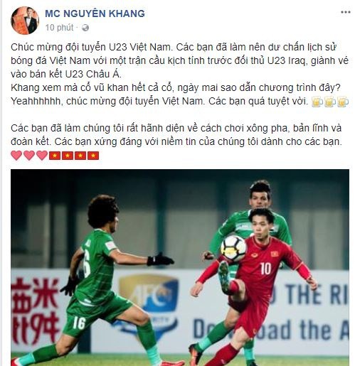 Sao Việt vỡ òa cùng chiến thắng của U23 Việt Nam - Ảnh 13.