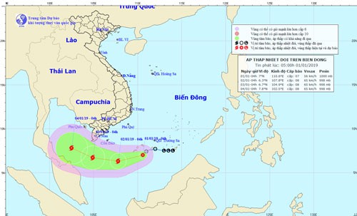 Bão số 1 giật cấp 10 đe dọa vùng biển Cà Mau - Ảnh 1.