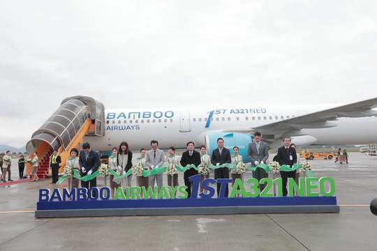 Bamboo Airways đón máy bay thế hệ mới A231neo - Ảnh 1.