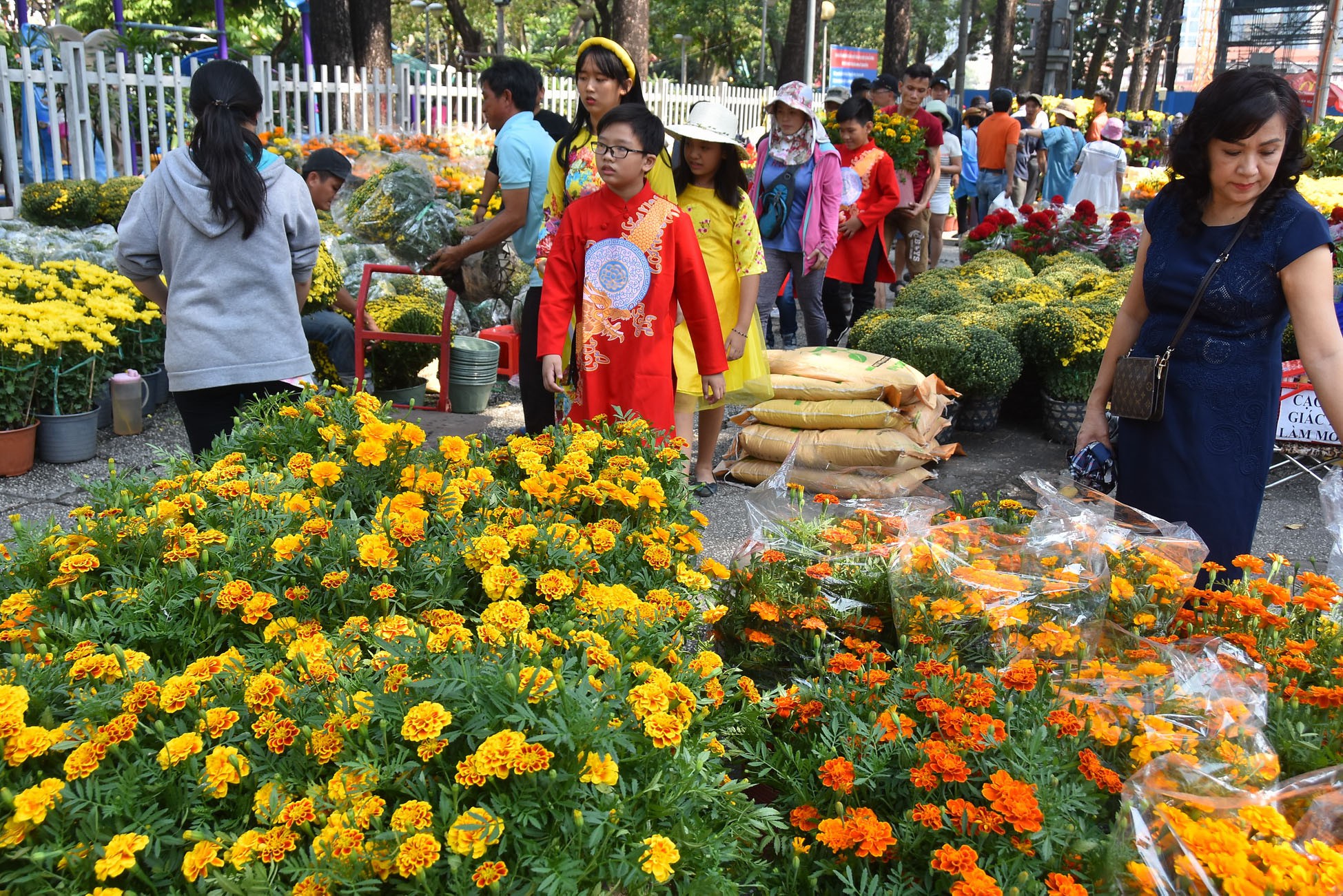 Chợ hoa Tết Bến Bình Đông ngày càng đìu hiu dù cận Tết - Ảnh 8.