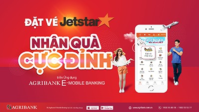Đặt vé máy bay Jetstar trên ứng dụng Agribank E-Mobile Banking nhận quà “cực đỉnh” - Ảnh 1.