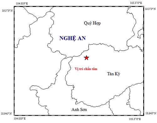 Động đất 4,2 độ, nhiều địa phương ở Nghệ An bị rung lắc, người dân chạy khỏi nhà - Ảnh 1.