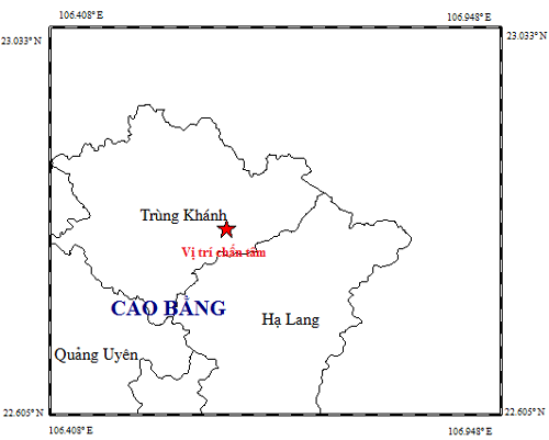 2 trận động đất liên tiếp xảy ra tại Cao Bằng trong sáng nay 25-11 - Ảnh 1.