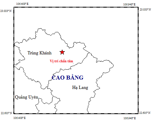 2 trận động đất liên tiếp xảy ra tại Cao Bằng trong sáng nay 25-11 - Ảnh 2.