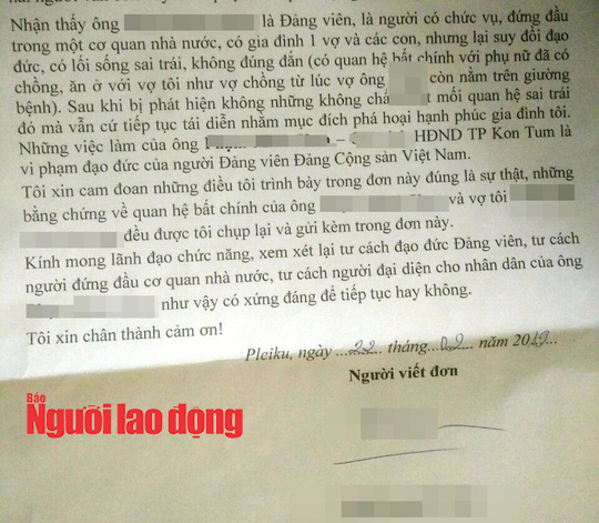 Chủ tịch HĐND TP Kon Tum quan hệ bất chính với vợ người khác do nhầm lẫn (?) - Ảnh 2.