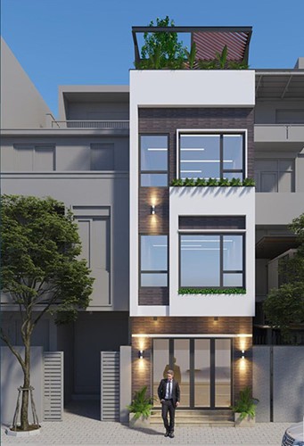 10 mẫu nhà phố 3 tầng 1 tum độc đáo nhất 2019 - Ảnh 3.