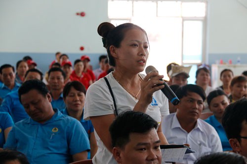 Quảng Nam: Lãnh đạo tỉnh đối thoại với công nhân - Ảnh 1.
