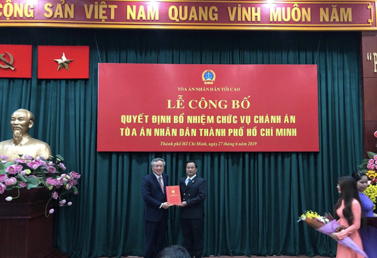 Ông Lê Thanh Phong được bổ nhiệm làm Chánh án TAND TP HCM - Ảnh 1.