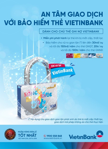 An tâm sử dụng thẻ ghi nợ cùng dịch vụ bảo hiểm thẻ VietinBank - Ảnh 1.