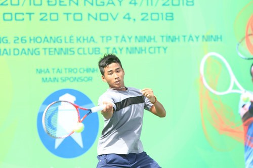 Vũ Hà Minh Đức vào bán kết giải quần vợt trẻ quốc tế - Ảnh 1.