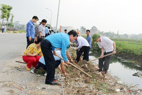 Hà Nội: CNVC-LĐ tạo cảnh quan môi trường sạch, đẹp - Ảnh 1.