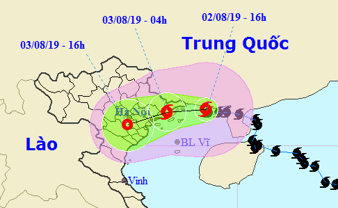 Tâm bão số 3 chỉ còn cách Móng Cái 90 km - Ảnh 1.