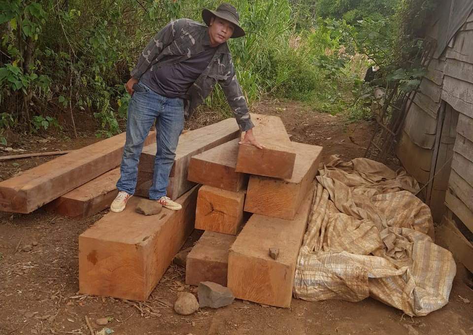 Điều công an khác địa bàn bắt gỗ lậu: Đột kích 5 điểm, thu thêm 230 m3 gỗ - Ảnh 6.