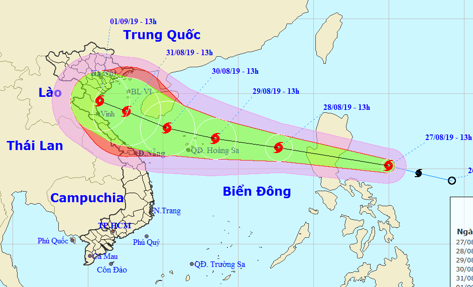 Dịp nghỉ Lễ 2-9, bão Podul  giật cấp 11 gây mưa rất lớn ở Bắc Bộ và Bắc Trung Bộ - Ảnh 1.